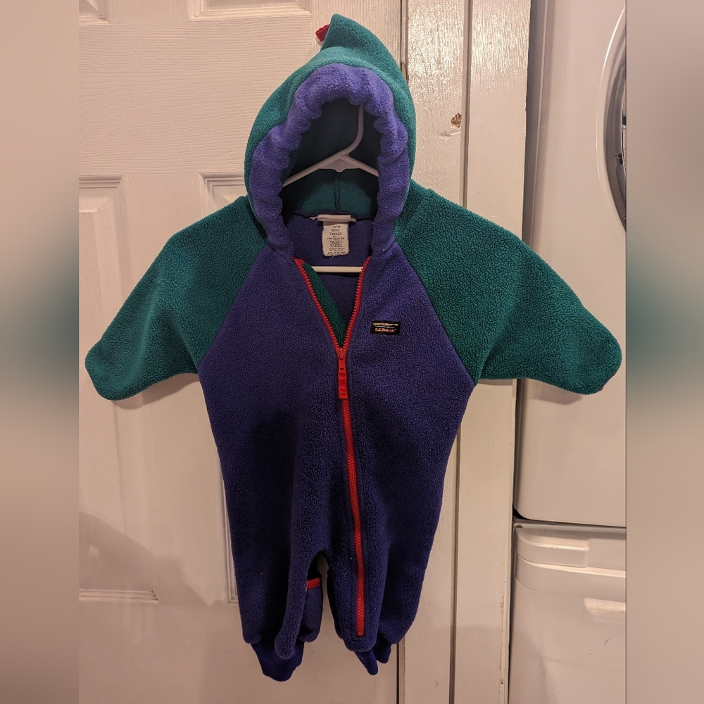 LL BEAN vintage fleece snowsuit